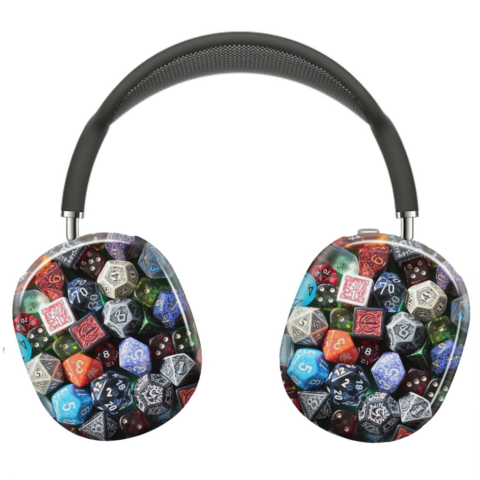 (Dice!_9886) Protective Cover For Airpods Max Headphones Aesthetic Print Snap On Cases 8841579048077
