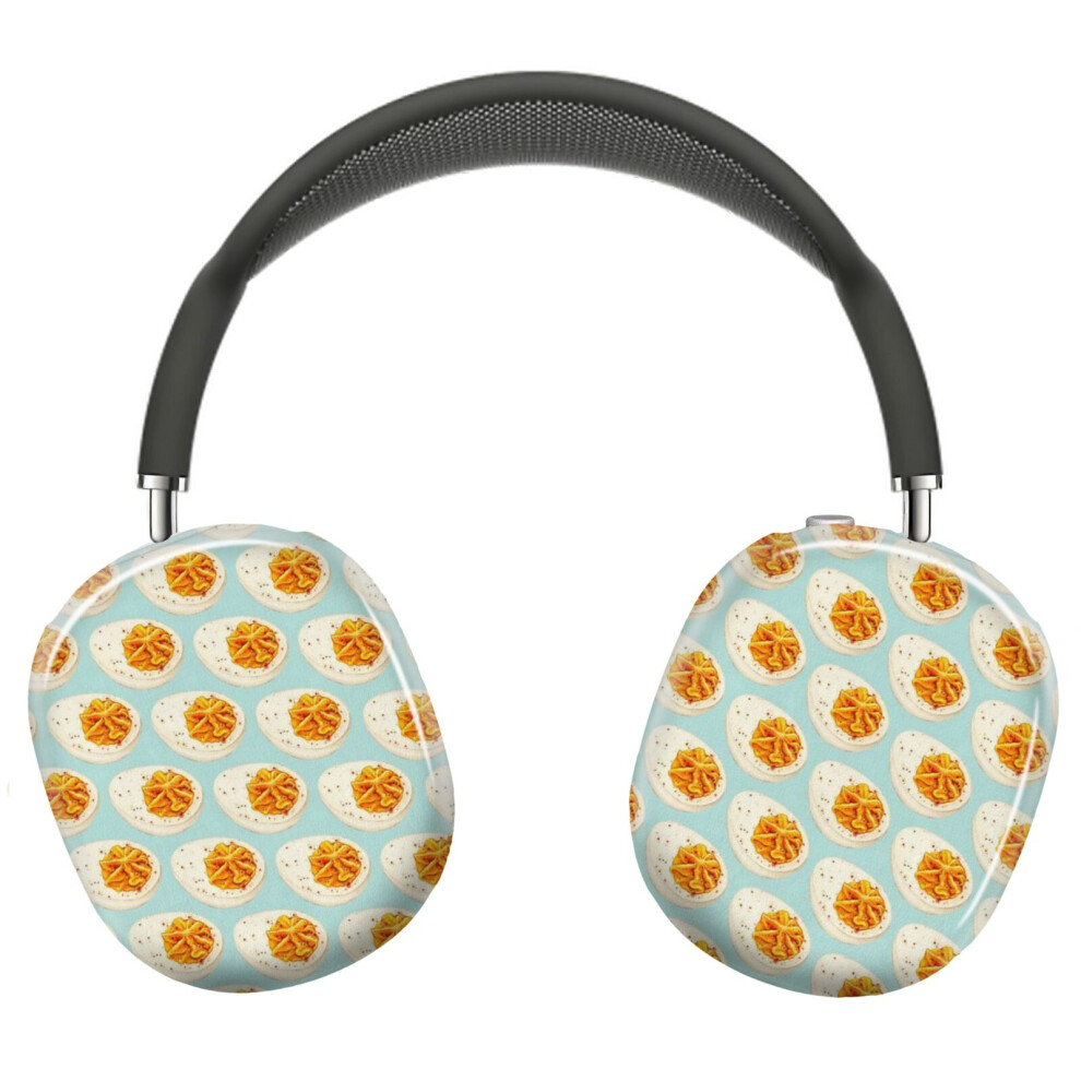 Photos - Portable Audio Accessories  Protective Cover for AirPods Max Headphones Aesthetic Print Snap On Cases(Deviled Egg Pattern - Blue9961)