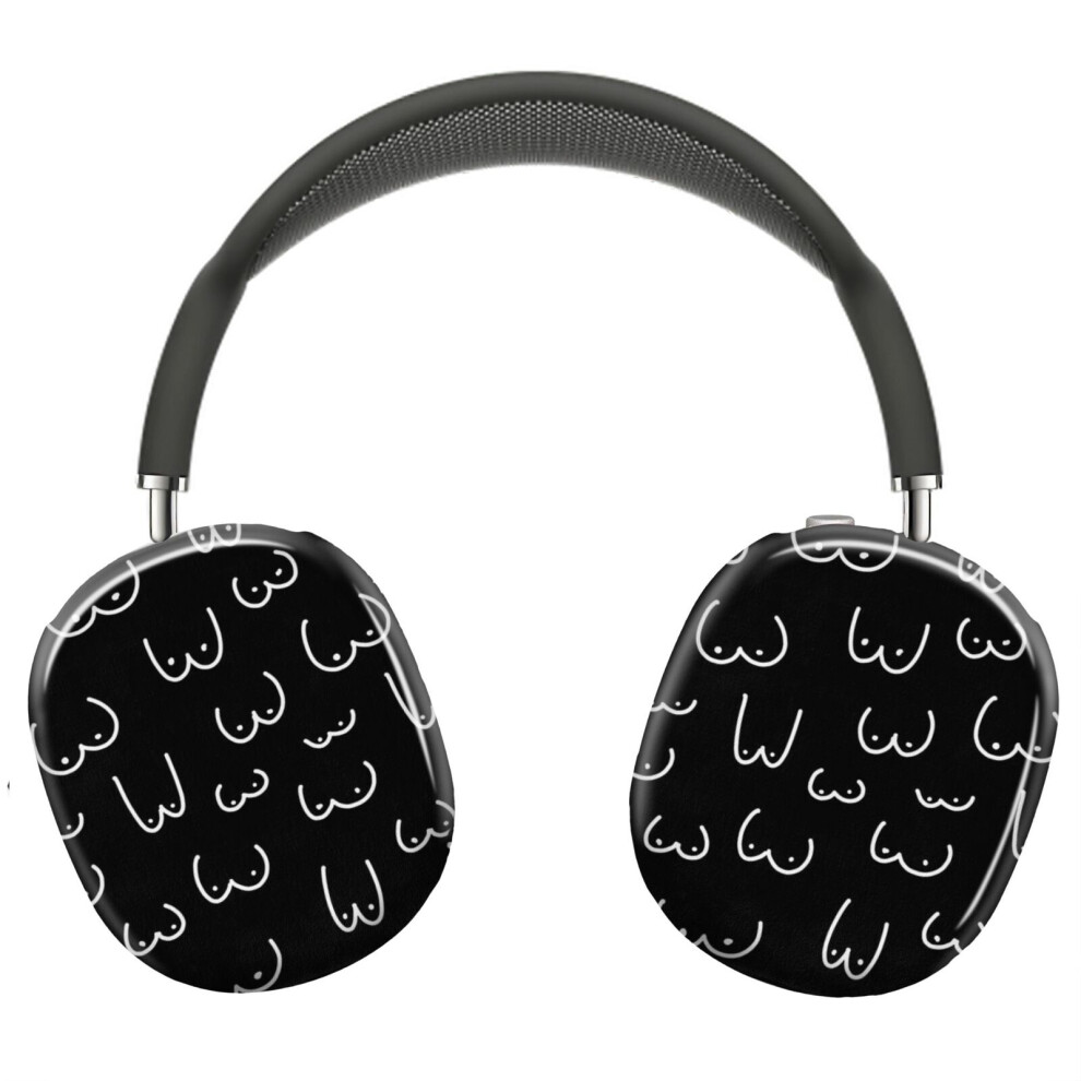 (Black And White Drawing Of Boobs_10815) Protective Cover for AirPods Max Headphones Aesthetic Print Snap On Cases-image-OPC-PFH92HT-NEW