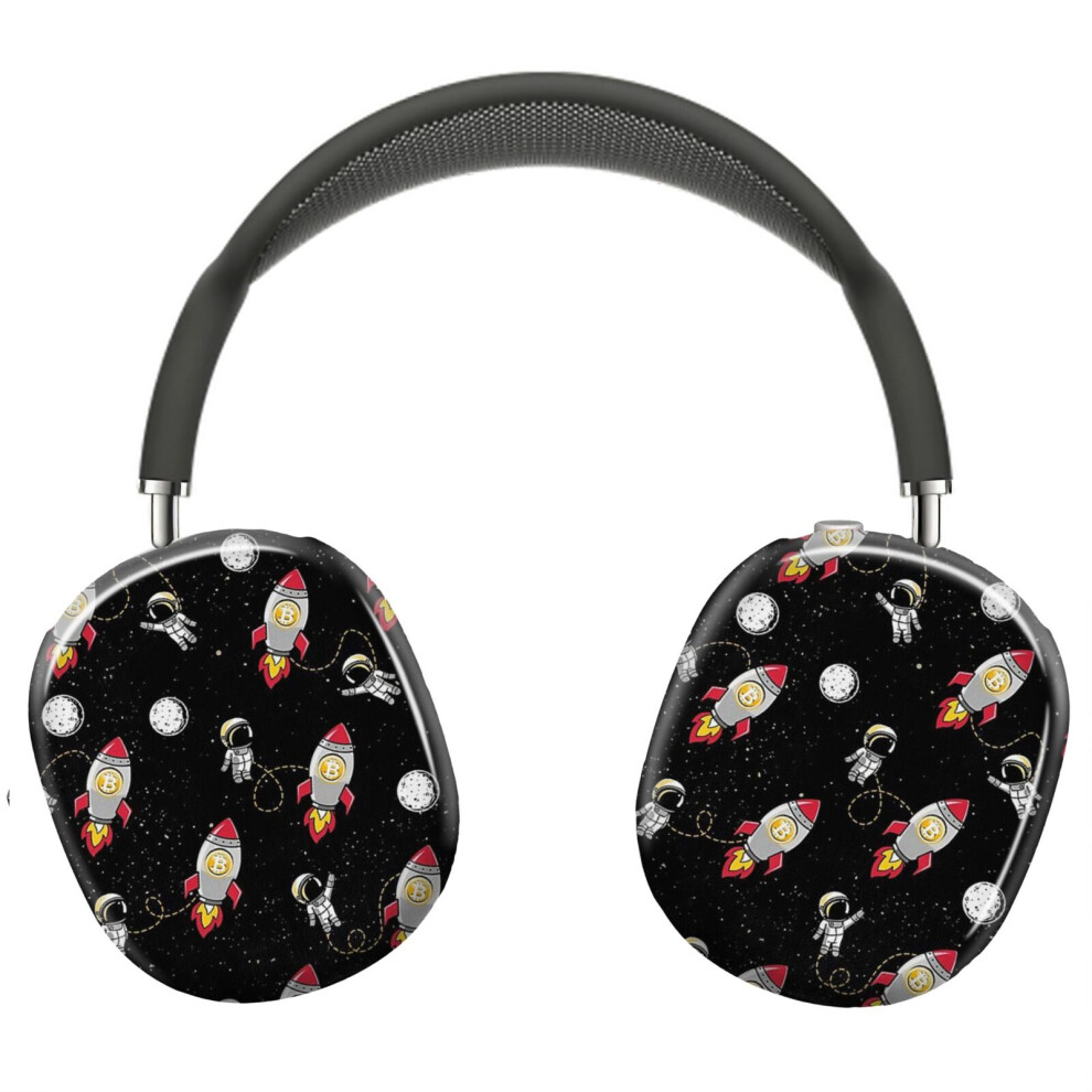 (Bitcoin To The Moon_6699) Protective Cover For Airpods Max Headphones Aesthetic Print Snap On Cases 8841579044222