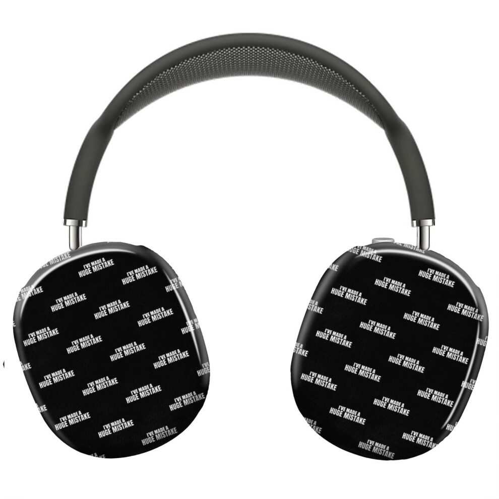(I've Made A Huge Mistake (Black) - Arrested Development_12567) Protective Cover For Airpods Max Headphones Aesthetic Print Snap On Cases Black 8841579067450