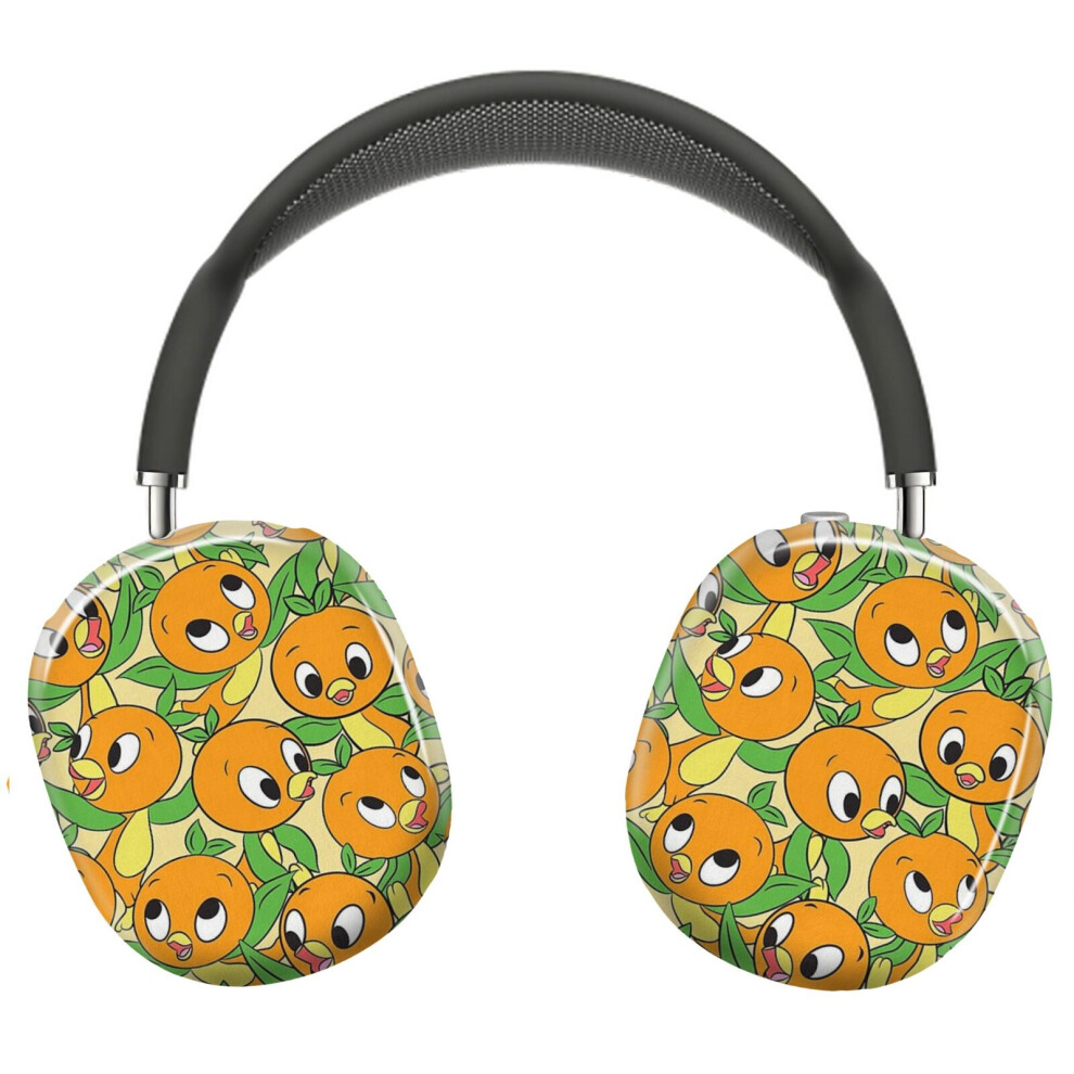 (It's Bird!!!_11092) Protective Cover For Airpods Max Headphones Aesthetic Print Snap On Cases Orange 8841579067542