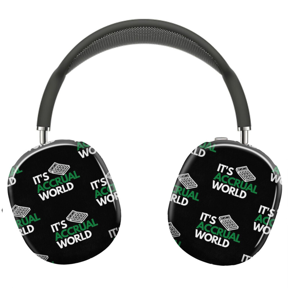 (It's Accrual World Accounting Audit_6926) Protective Cover For Airpods Max Headphones Aesthetic Print Snap On Cases 8841579067733