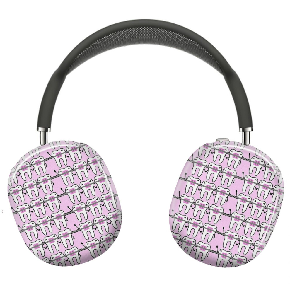 (Cute Braces_5615) Protective Cover For Airpods Max Headphones Aesthetic Print Snap On Cases 8841579051442