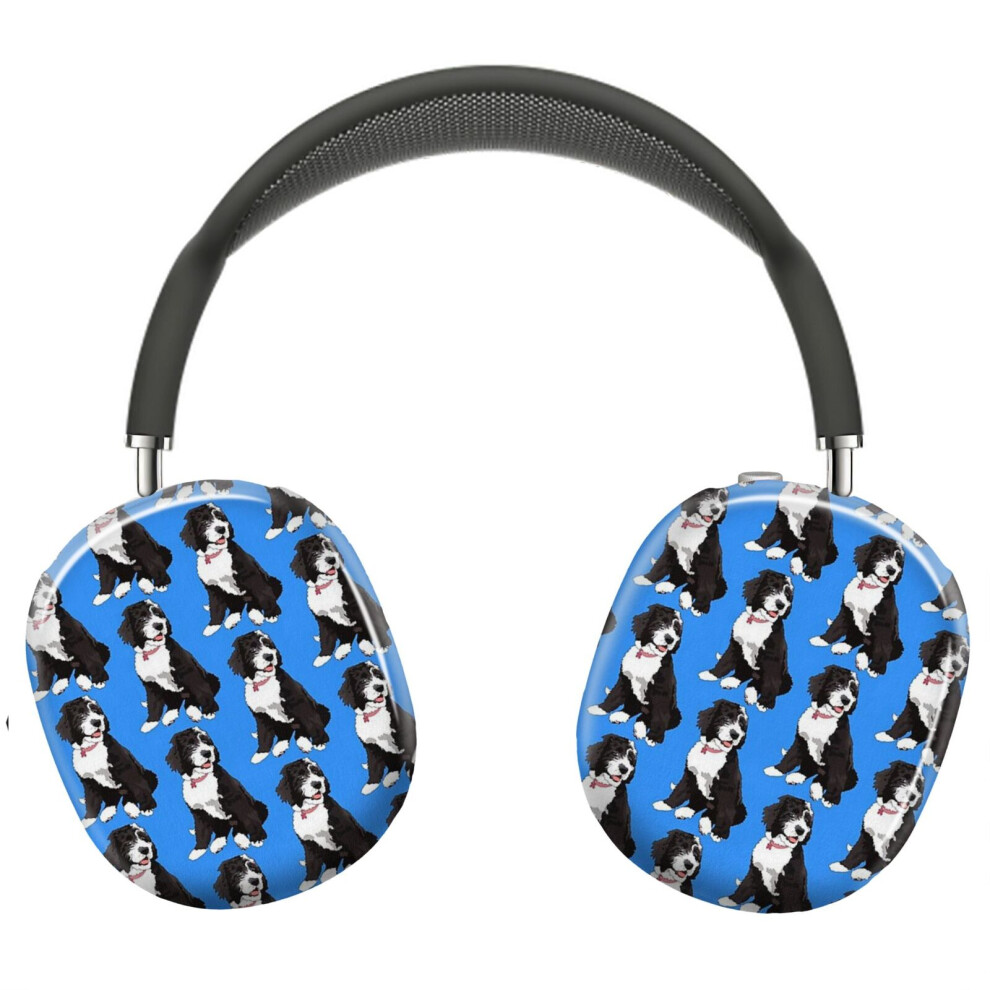 (Cute Bernedoodle_9949) Protective Cover For Airpods Max Headphones Aesthetic Print Snap On Cases 8841579051503