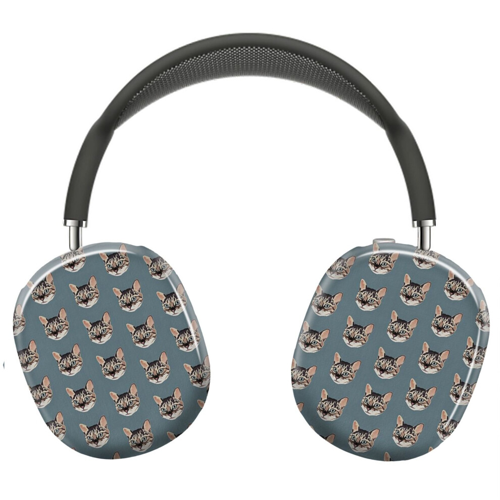 (Cute Bengal Cat_4918) Protective Cover For Airpods Max Headphones Aesthetic Print Snap On Cases 8841579051527