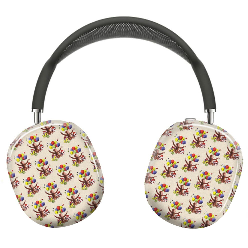 (Curious George Birthday_10145) Protective Cover For Airpods Max Headphones Aesthetic Print Snap On Cases 8841579051800
