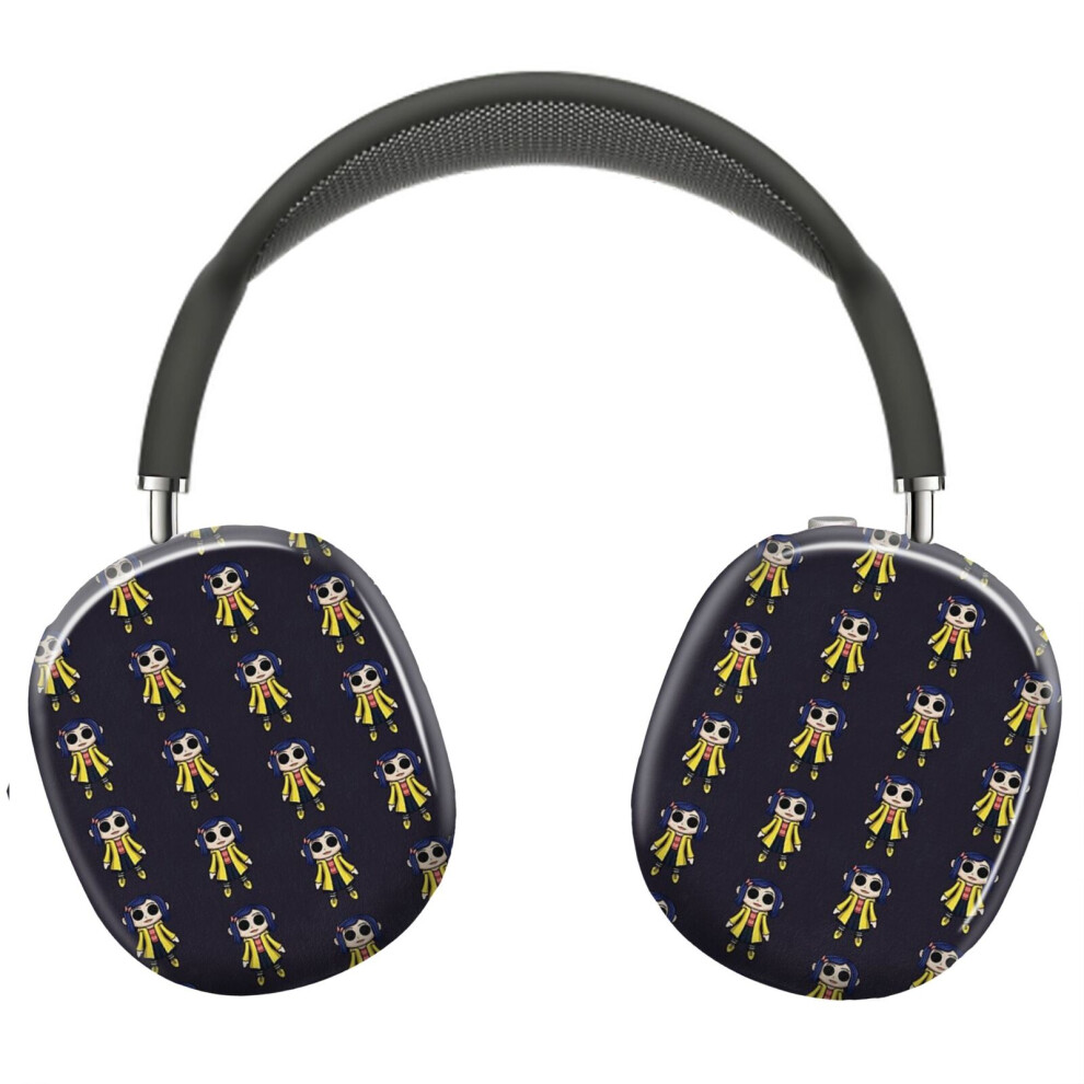 (Coraline Doll Chibi_8958) Protective Cover For Airpods Max Headphones Aesthetic Print Snap On Cases 8841579053477