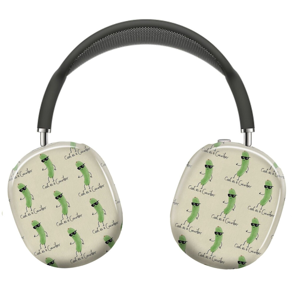 (Cool As A Cucumber_22265) Protective Cover For Airpods Max Headphones Aesthetic Print Snap On Cases 8841579053781