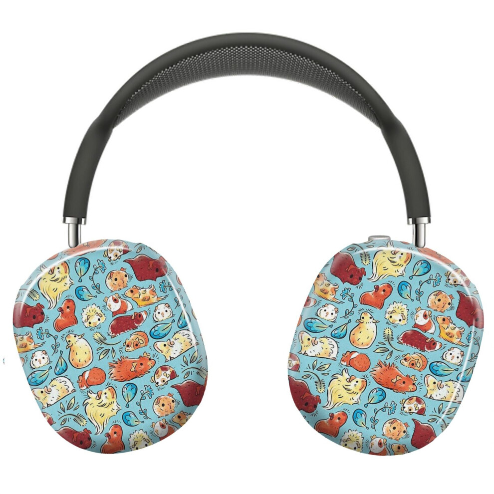 (Guinea Pig Huddle In Blue_6938) Protective Cover for AirPods Max Headphones Aesthetic Print Snap On Cases-image-OPC-PFH92SH-NEW