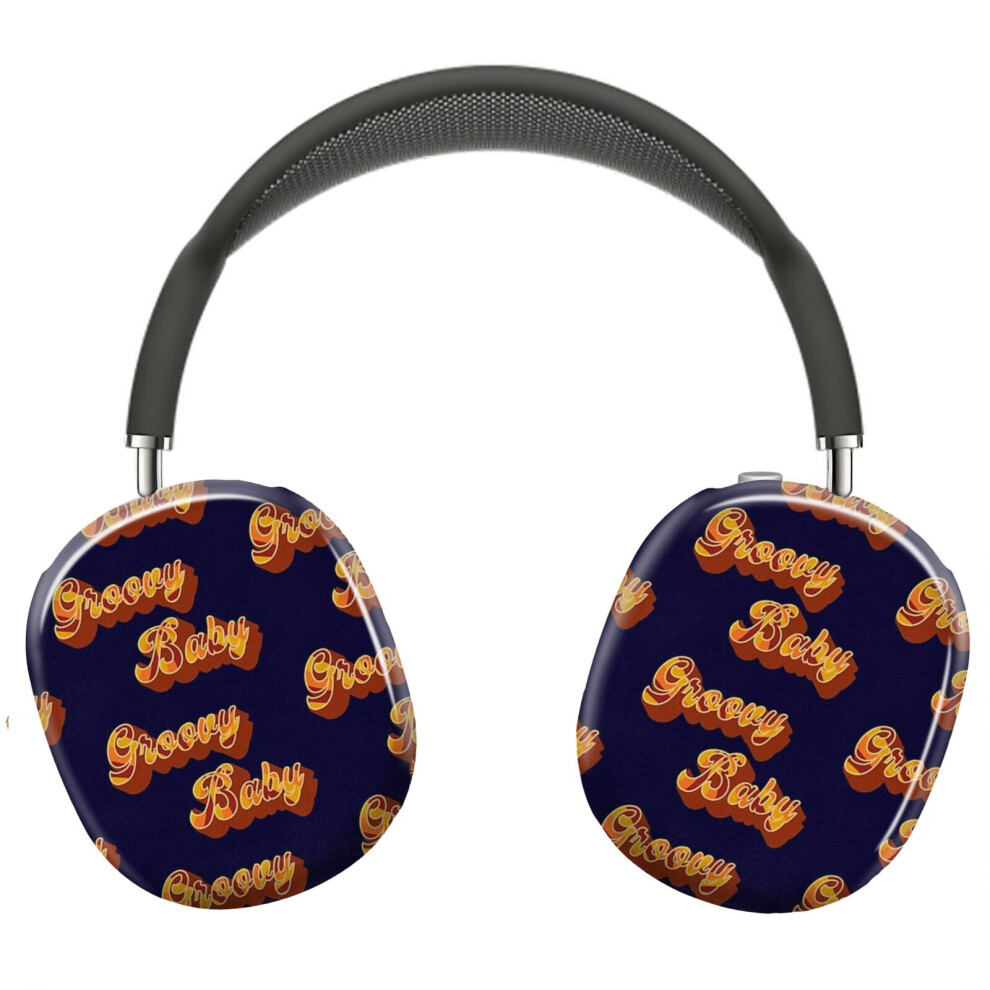(Groovy Baby!_12029) Protective Cover For Airpods Max Headphones Aesthetic Print Snap On Cases 8841579074823