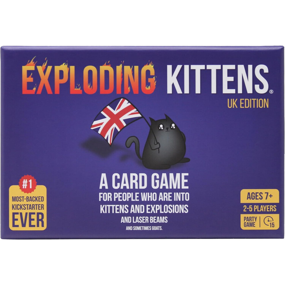 (Exploding Kittens UK Edition - UK Exclusive) Exploding Kittens Party Pack | Card Game