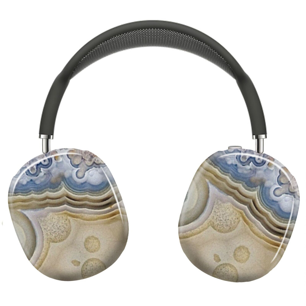 (Agate Pattern_6863) Protective Cover For Airpods Max Headphones Aesthetic Print Snap On Cases 8841579032304