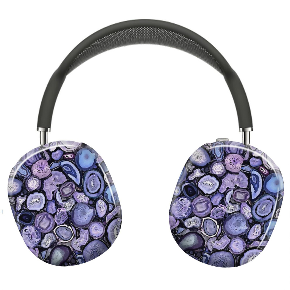 (Agate Crystals_2419) Protective Cover For Airpods Max Headphones Aesthetic Print Snap On Cases 8841579032328