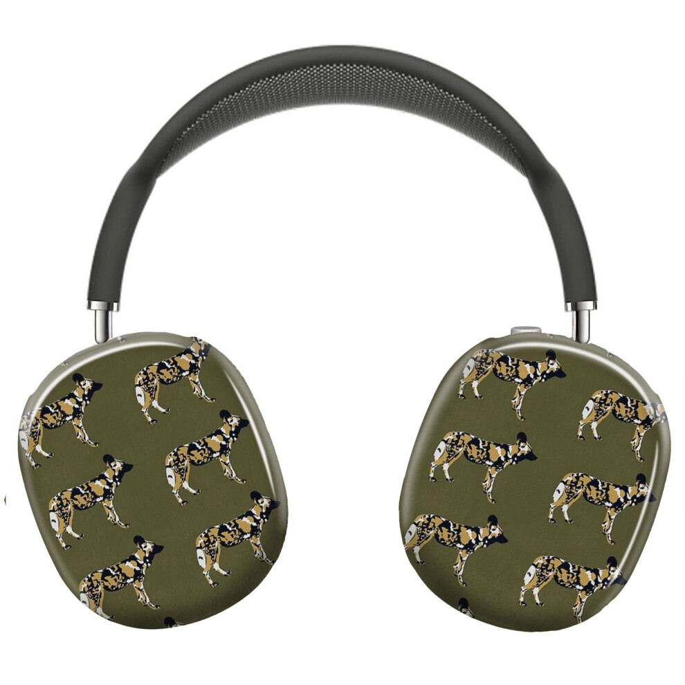 (African Painted Dog Portrait_5345) Protective Cover For Airpods Max Headphones Aesthetic Print Snap On Cases 8841579032366