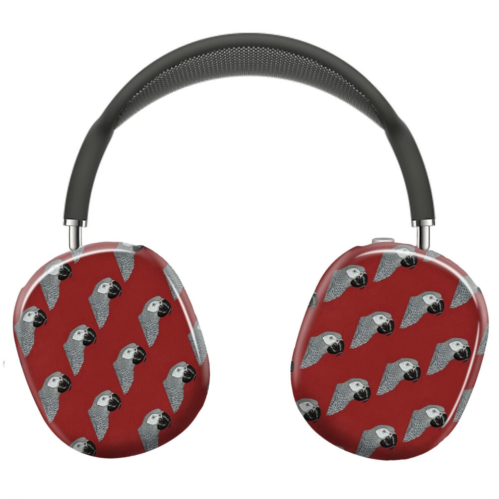 (African Parrot _5064) Protective Cover For Airpods Max Headphones Aesthetic Print Snap On Cases Grey 8841579032403