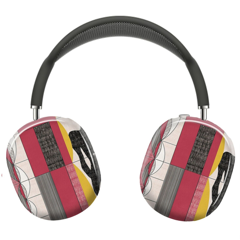 (Le Corbusier Architecture Illustration Minimalist Colored Pencil Modulor_4324) Protective Cover For Airpods Max Headphones Aesthetic Print Snap On Ca 8841579082644
