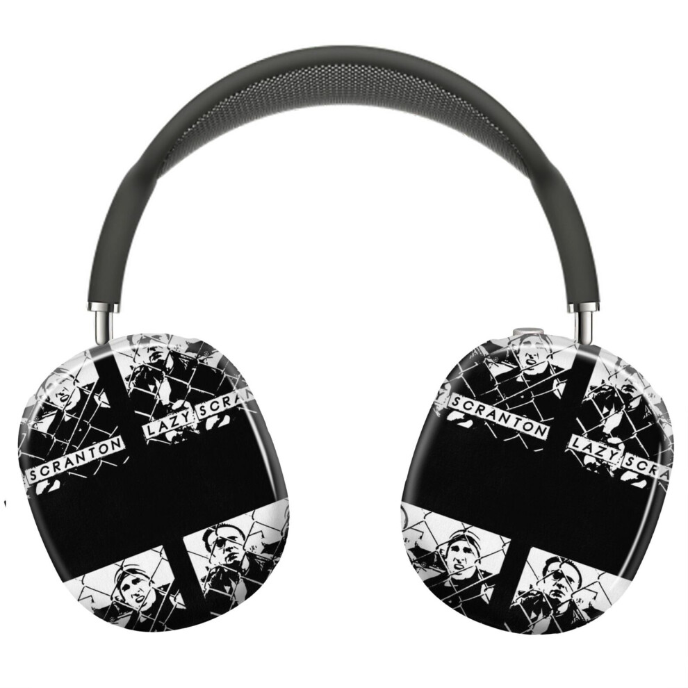 (Lazy Scranton The Office Michael And Dwight Rap The Electric City_4502) Protective Cover For Airpods Max Headphones Aesthetic Print Snap On Cases 8841579082668