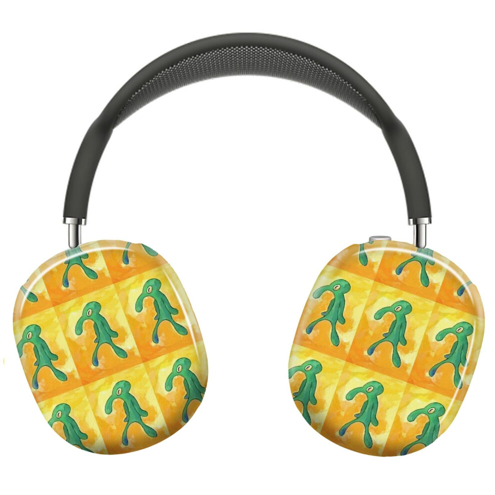 (Bold And Brash Art - Iconic Spongebob Squarepants Design_10052) Protective Cover For Airpods Max Headphones Aesthetic Print Snap On Cases 8841579042358