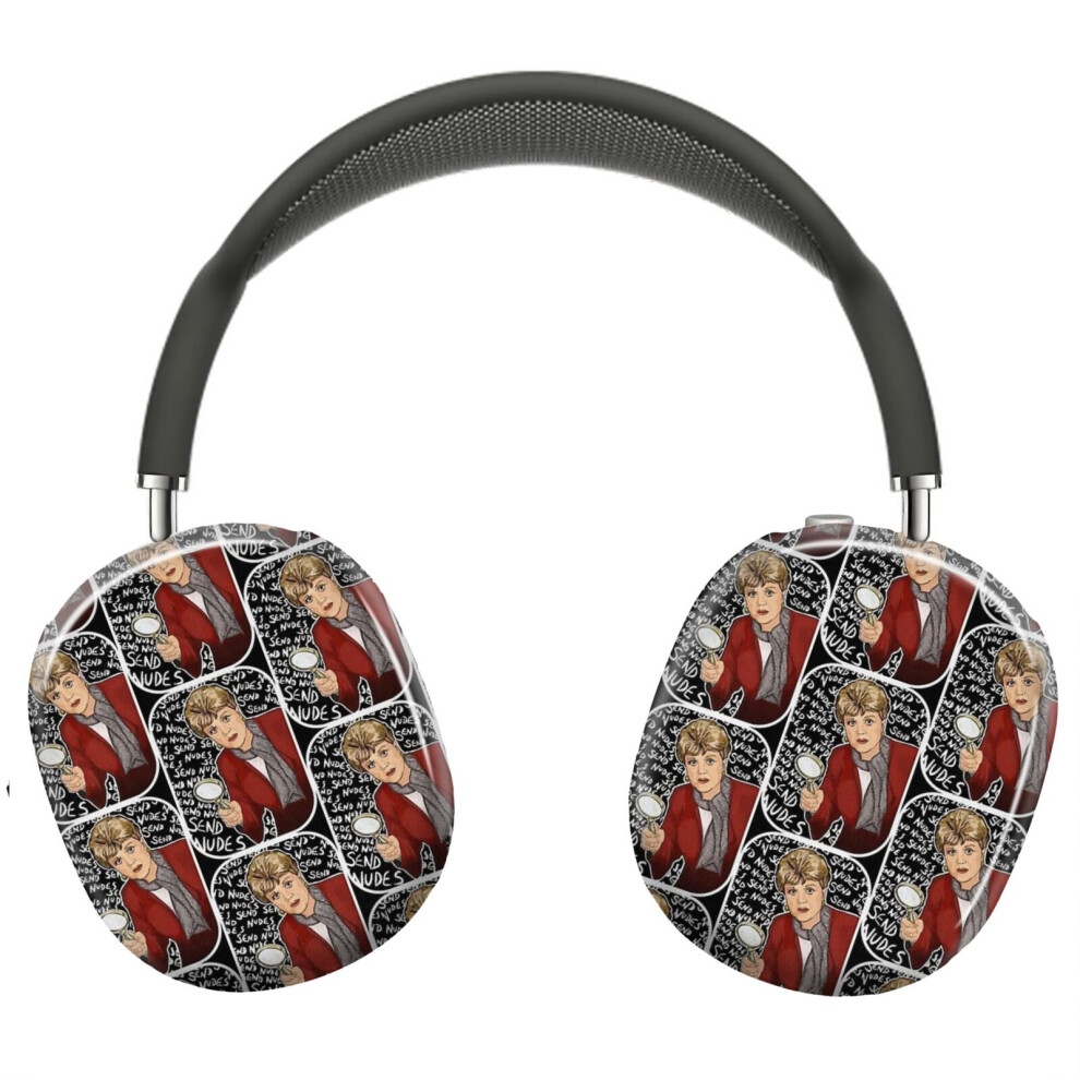 (Murder She Wrote.....Send Nudes To Jessica_5823) Protective Cover For Airpods Max Headphones Aesthetic Print Snap On Cases 8841579093848