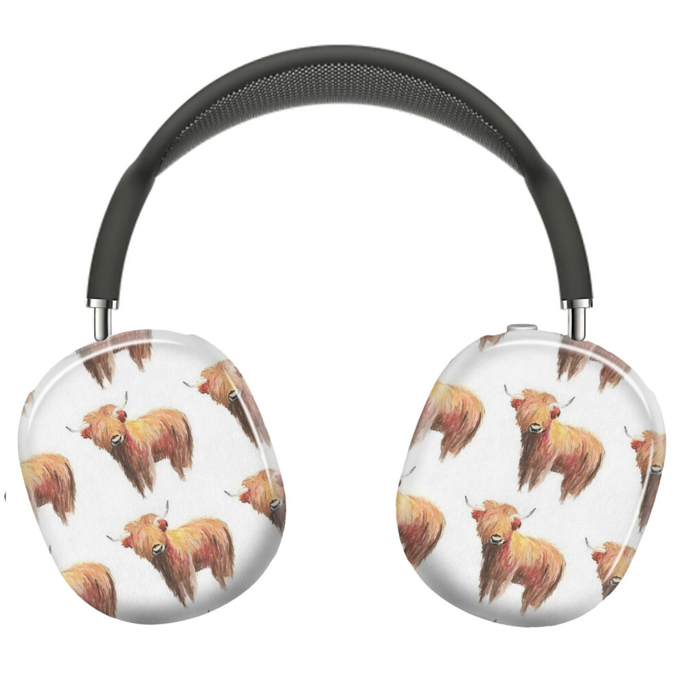 (Highland Cow_4320) Protective Cover For Airpods Max Headphones Aesthetic Print Snap On Cases 8841579071778