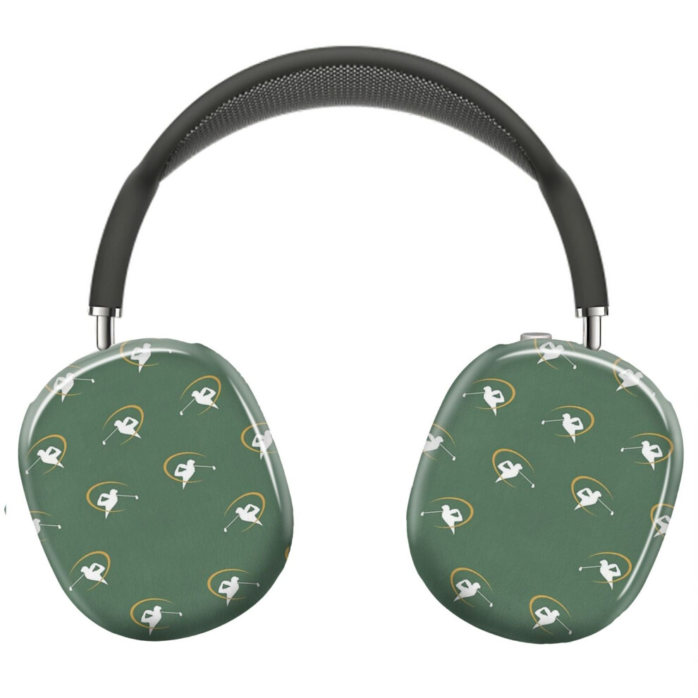 (Golf Golf Swing Golfers_4201) Protective Cover For Airpods Max Headphones Aesthetic Print Snap On Cases Green 8841579055969