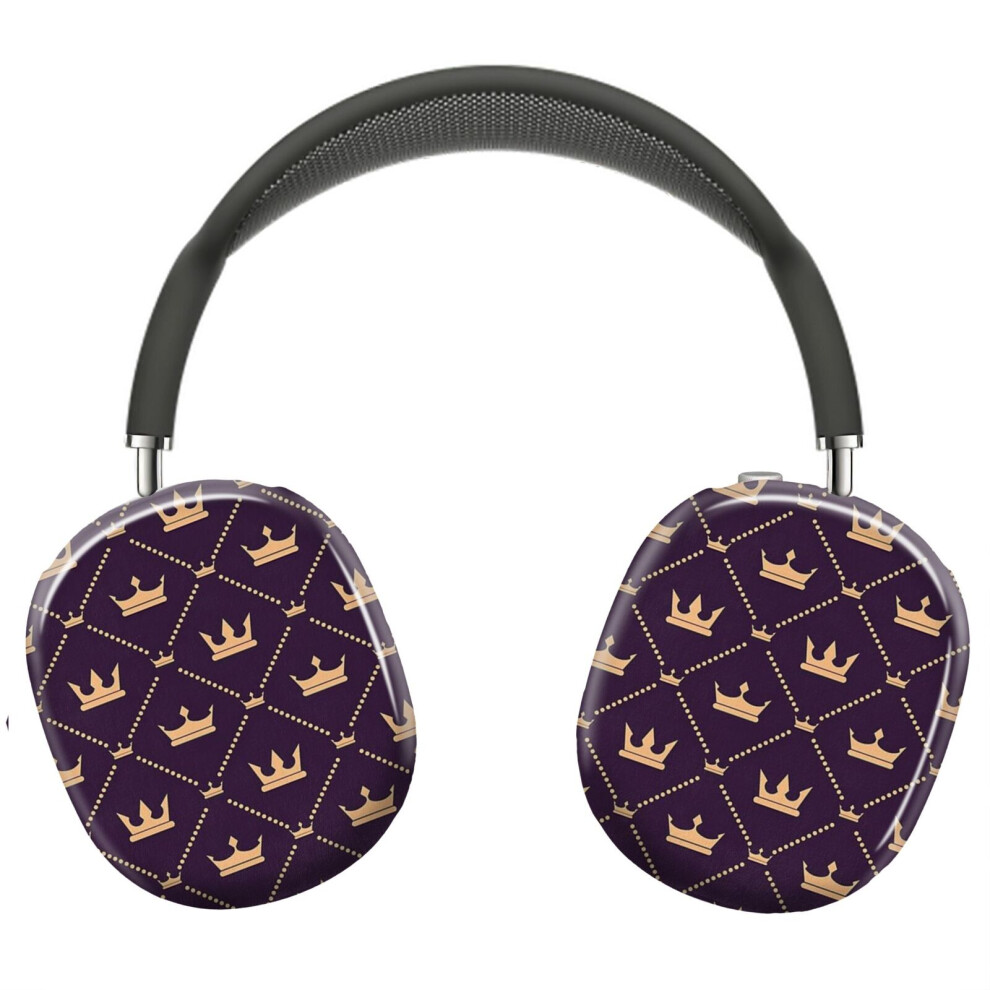 (Cute Crown Pattern_11641) Protective Cover for AirPods Max Headphones Aesthetic Print Snap On Cases-image-OPC-PFH95C7-NEW