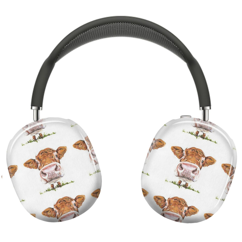 (Cute Cow_8092) Protective Cover For Airpods Max Headphones Aesthetic Print Snap On Cases 8841579051220