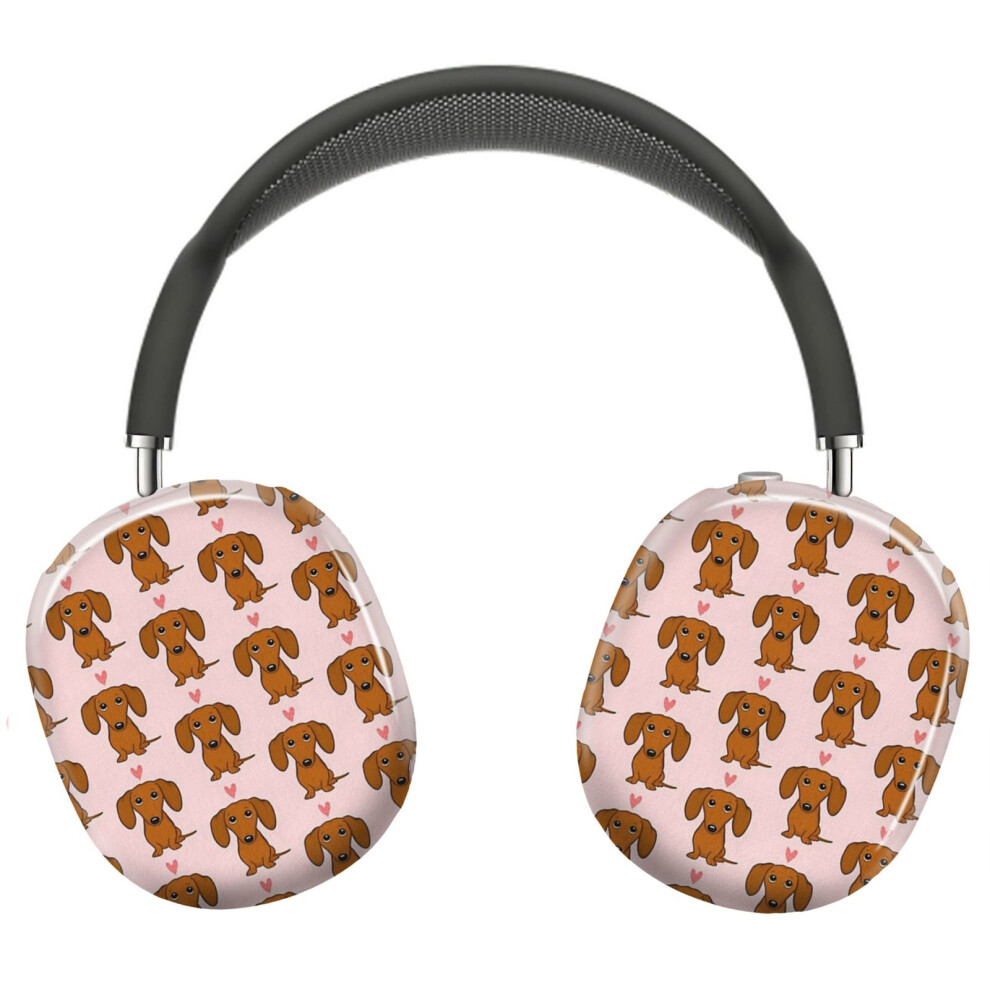 (Cute Cartoon Dachshund With Heart_9507) Protective Cover for AirPods Max Headphones Aesthetic Print Snap On Cases-image-OPC-PFH95CQ-NEW