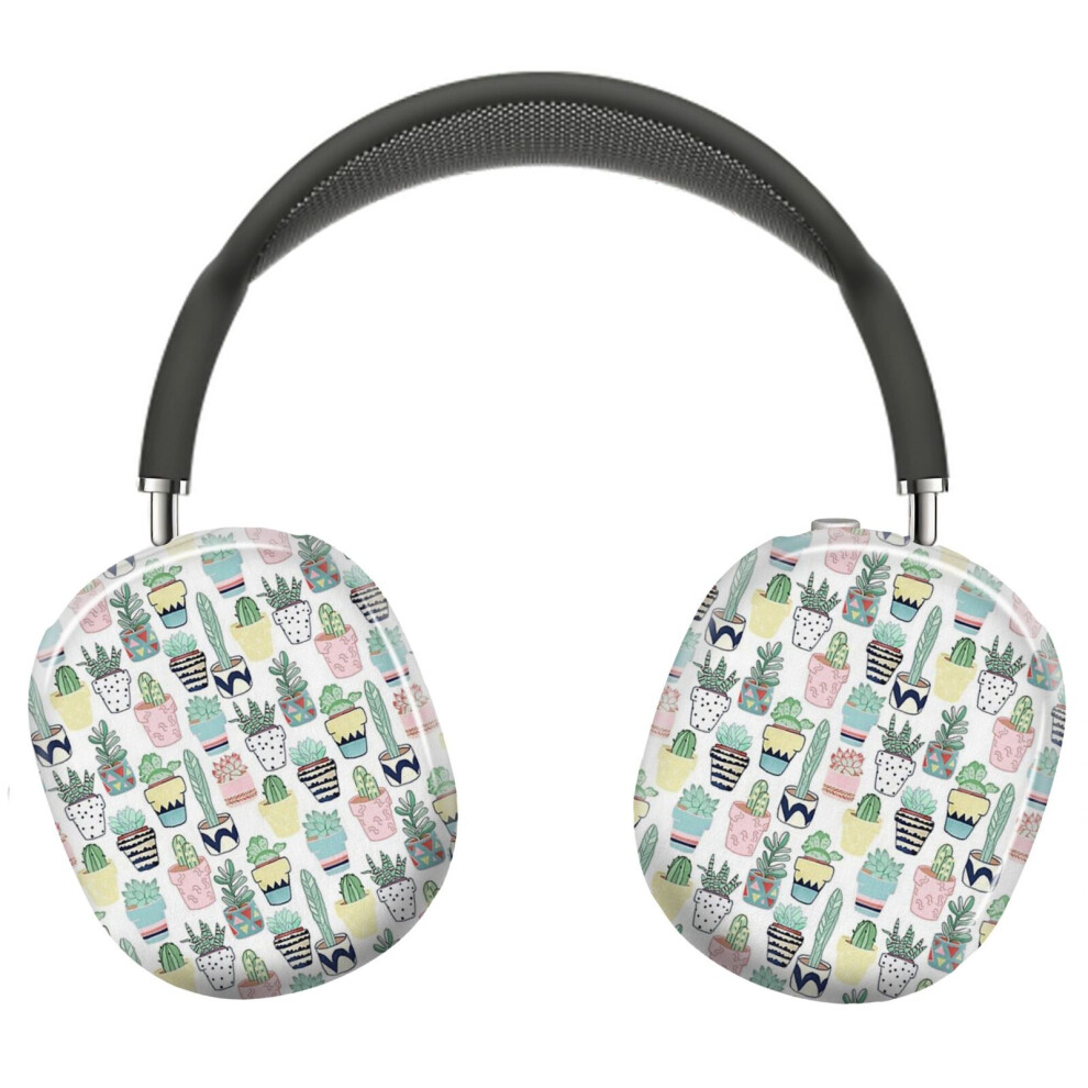 (Cute Cacti In Pots_9839) Protective Cover For Airpods Max Headphones Aesthetic Print Snap On Cases 8841579051398
