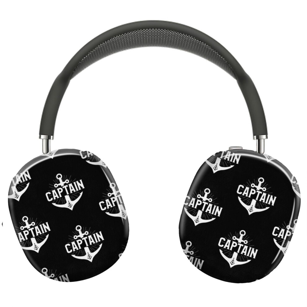 (Cute Captain Anchor I Am The Captain Of This Boat_7931) Protective Cover For Airpods Max Headphones Aesthetic Print Snap On Cases 8841579051404