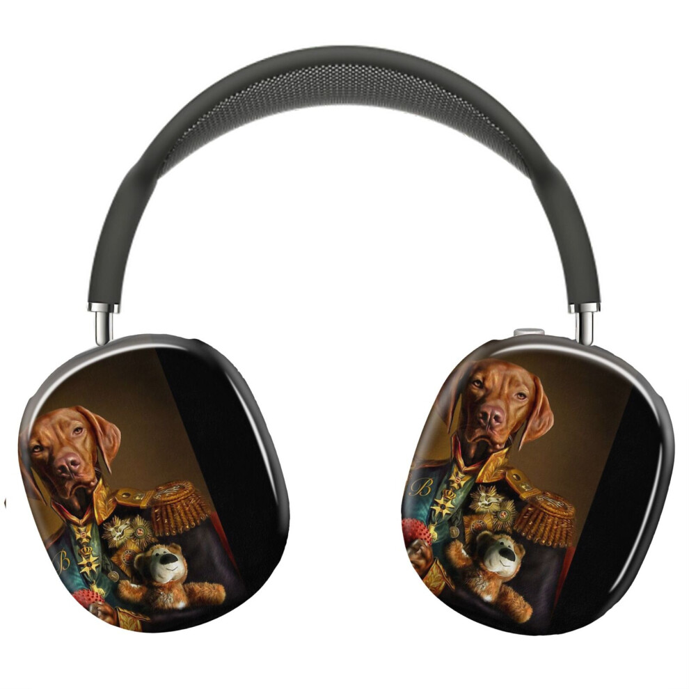 (Bertie The Hungarian Vizsla - Dog Portrait_6227) Protective Cover For Airpods Max Headphones Aesthetic Print Snap On Cases 8841579025122