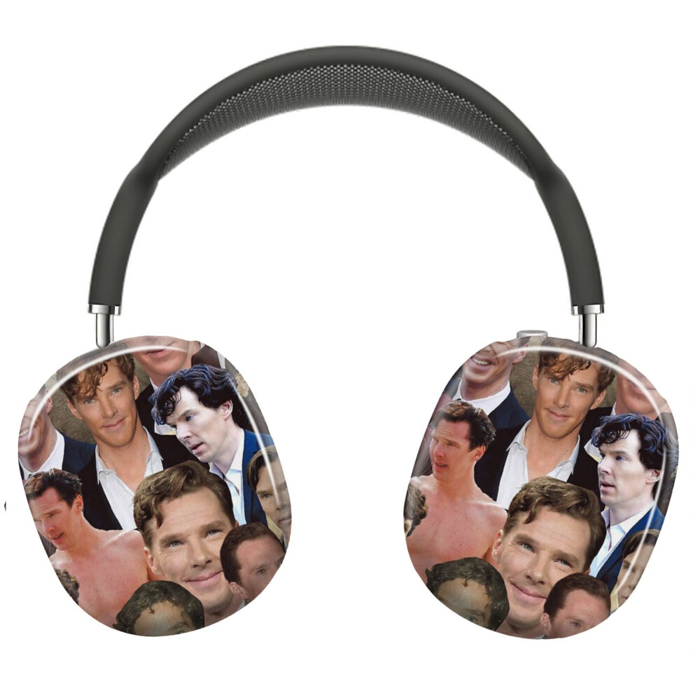 (Benedict Cumberbatch Photo Collage_12190) Protective Cover For Airpods Max Headphones Aesthetic Print Snap On Cases 8841579025368