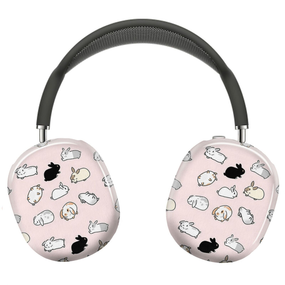(Bunny Rabbits_5272) Protective Cover For Airpods Max Headphones Aesthetic Print Snap On Cases 8841579040156