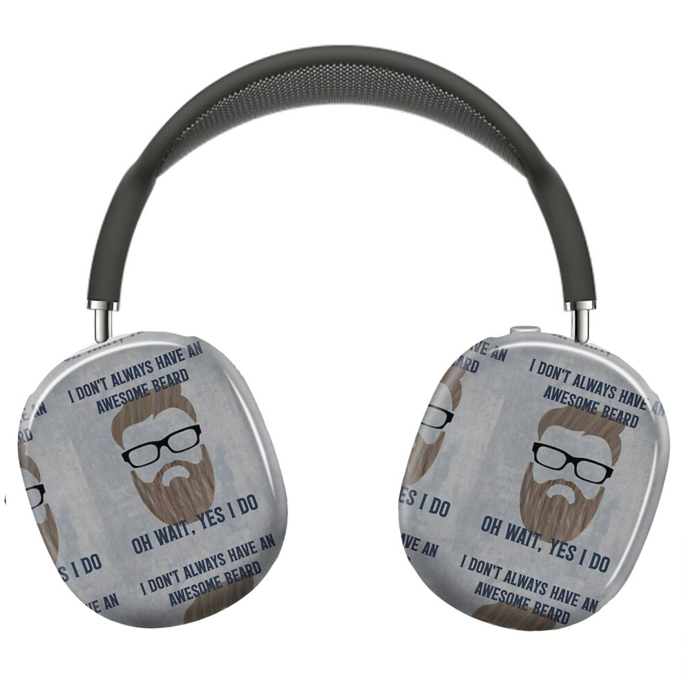 (Awesome Beard_23089) Protective Cover For Airpods Max Headphones Aesthetic Print Snap On Cases 8841579028055