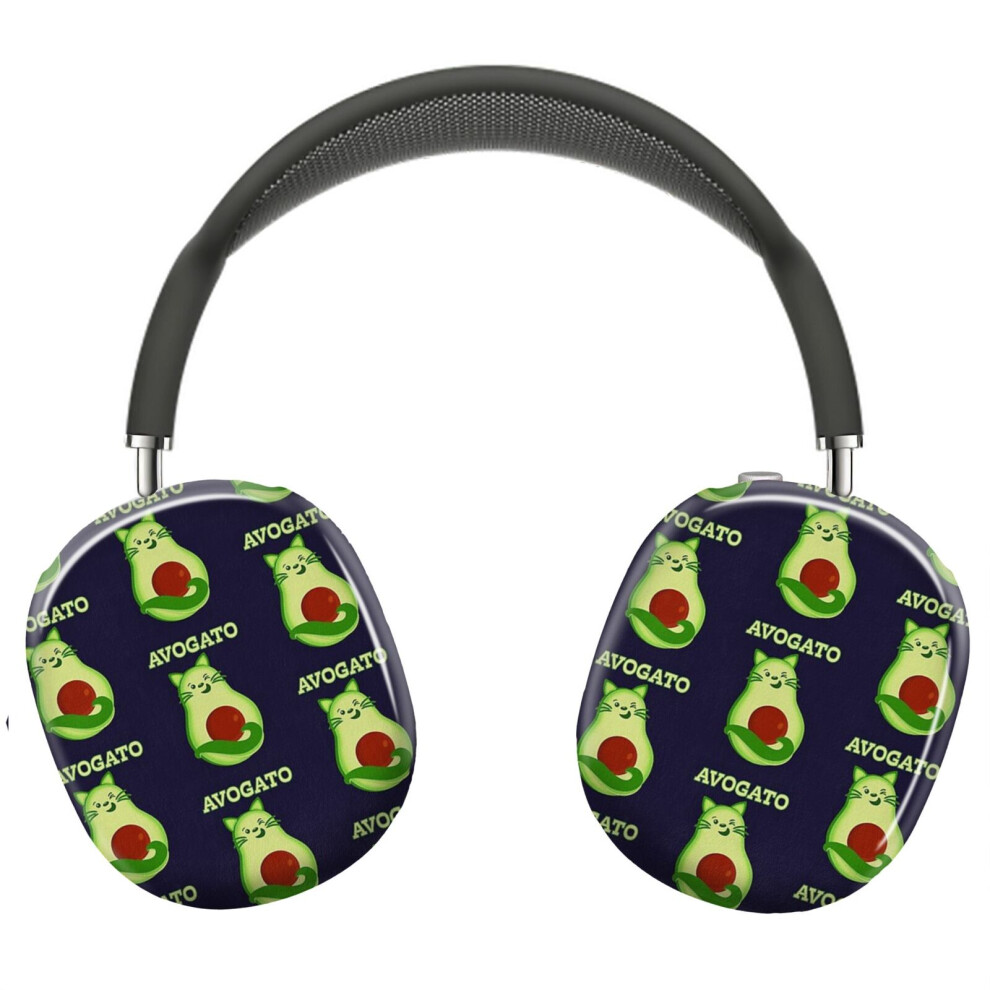 (Avocado Keto Kitty Cat Winks At You_9467) Protective Cover For Airpods Max Headphones Aesthetic Print Snap On Cases 8841579028185