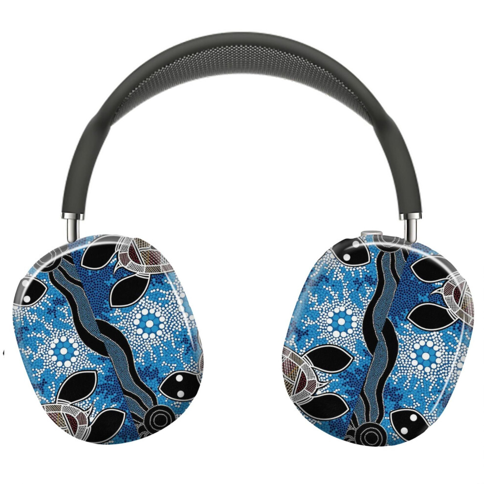 Photos - MP3 Player Case Protective Cover for AirPods Max Headphones Aesthetic Print Snap On Cases(Authentic Aboriginal Art - Sea Turtles6009)