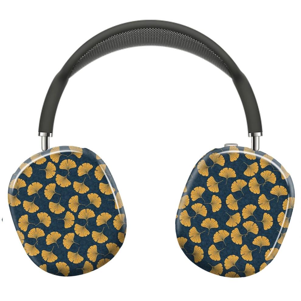 (Ginkgo Biloba - Gingko Leaves - Blue_9028) Protective Cover For Airpods Max Headphones Aesthetic Print Snap On Cases 8841579057086