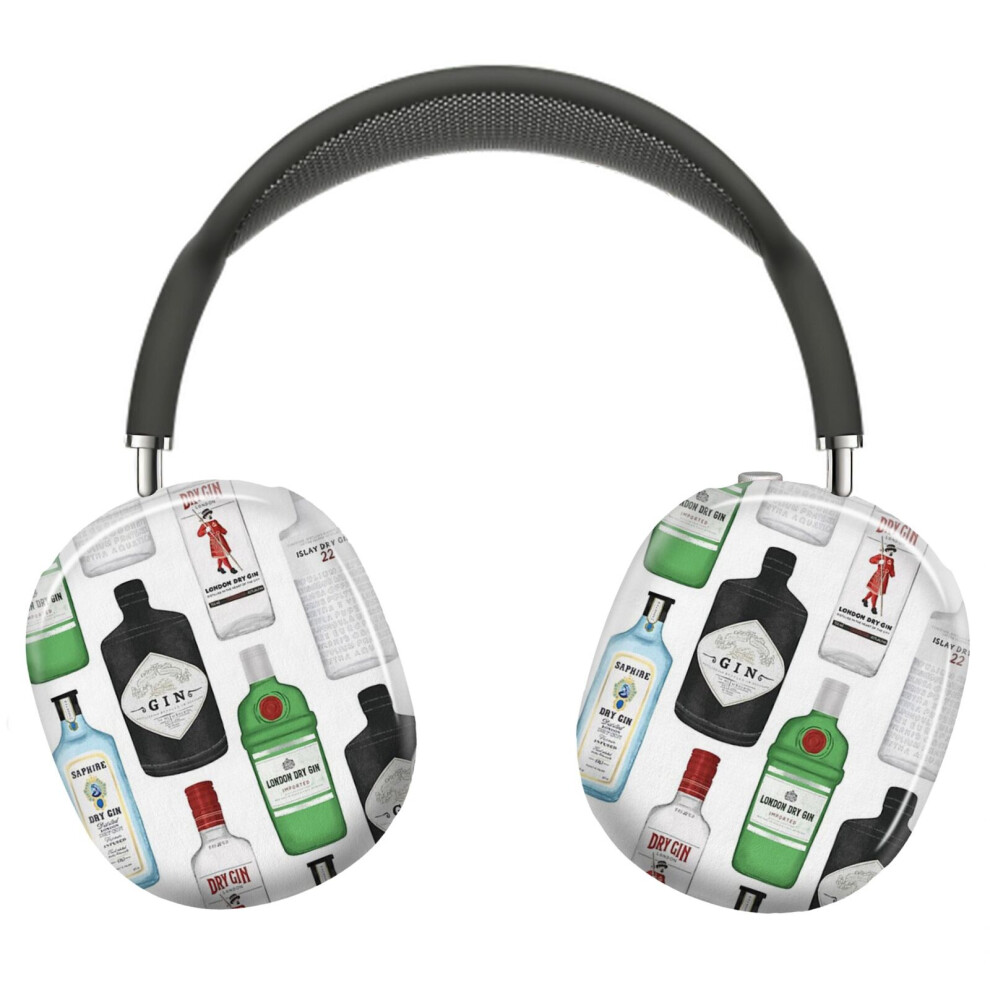 (Gin Bottles Illustration_22266) Protective Cover For Airpods Max Headphones Aesthetic Print Snap On Cases 8841579057246