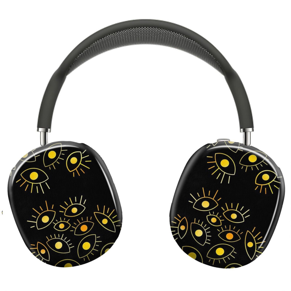 (Eyes Of The Void - Fire_9399) Protective Cover For Airpods Max Headphones Aesthetic Print Snap On Cases Golden 8841579063384