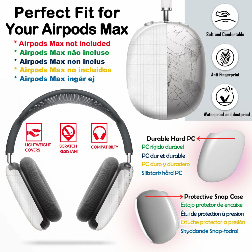 (Excel Spreadsheet - Green_5997) Protective Cover For Airpods Max Headphones Aesthetic Print Snap On Cases 8841579063506