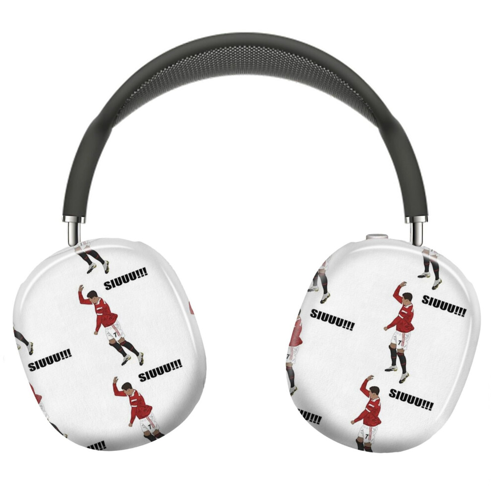 (Cristiano Ronaldo Siuuu_2099) Protective Cover For Airpods Max Headphones Aesthetic Print Snap On Cases 8841579052487