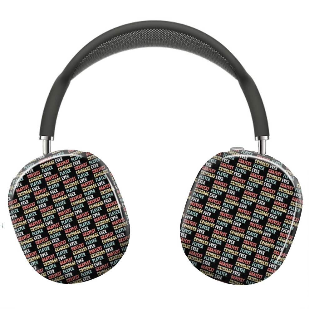 (Cribbage Game Lover - Okayest Cribbage Player Ever_5548) Protective Cover For Airpods Max Headphones Aesthetic Print Snap On Cases 8841579052593