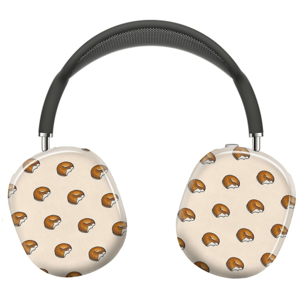( Cheese Bagel_3095) Protective Cover For Airpods Max Headphones Aesthetic Print Snap On Cases Cream 8841579052661