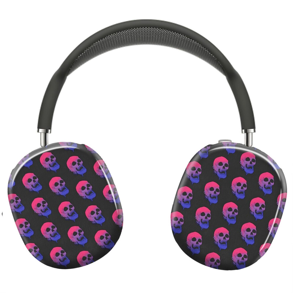 (Lgbt Pride Melting Skull - Bi Flag_4819) Protective Cover For Airpods Max Headphones Aesthetic Print Snap On Cases 8841579082132