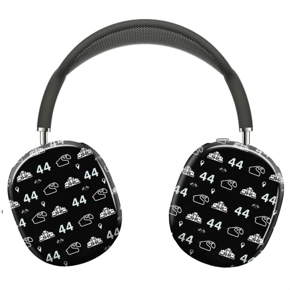(Lewis Hamilton 44 Racing Pattern _10806) Protective Cover For Airpods Max Headphones Aesthetic Print Snap On Cases 8841579082194