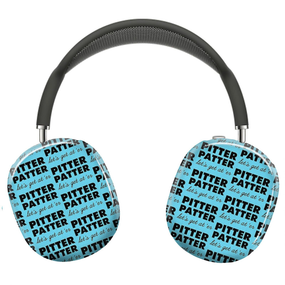 (Letterkenny Pitter Patter Let's Get At 'Er (B&W Version)_8497) Protective Cover For Airpods Max Headphones Aesthetic Print Snap On Cases 8841579082224