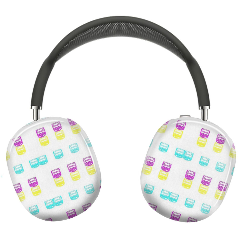 (Legal Grins Warhol-Inspired Neon Steno Machines_5060) Protective Cover For Airpods Max Headphones Aesthetic Print Snap On Cases 8841579082491