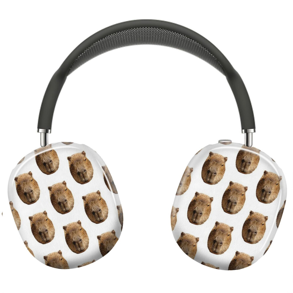 (Male Capybara Face_5141) Protective Cover For Airpods Max Headphones Aesthetic Print Snap On Cases 8841579079149