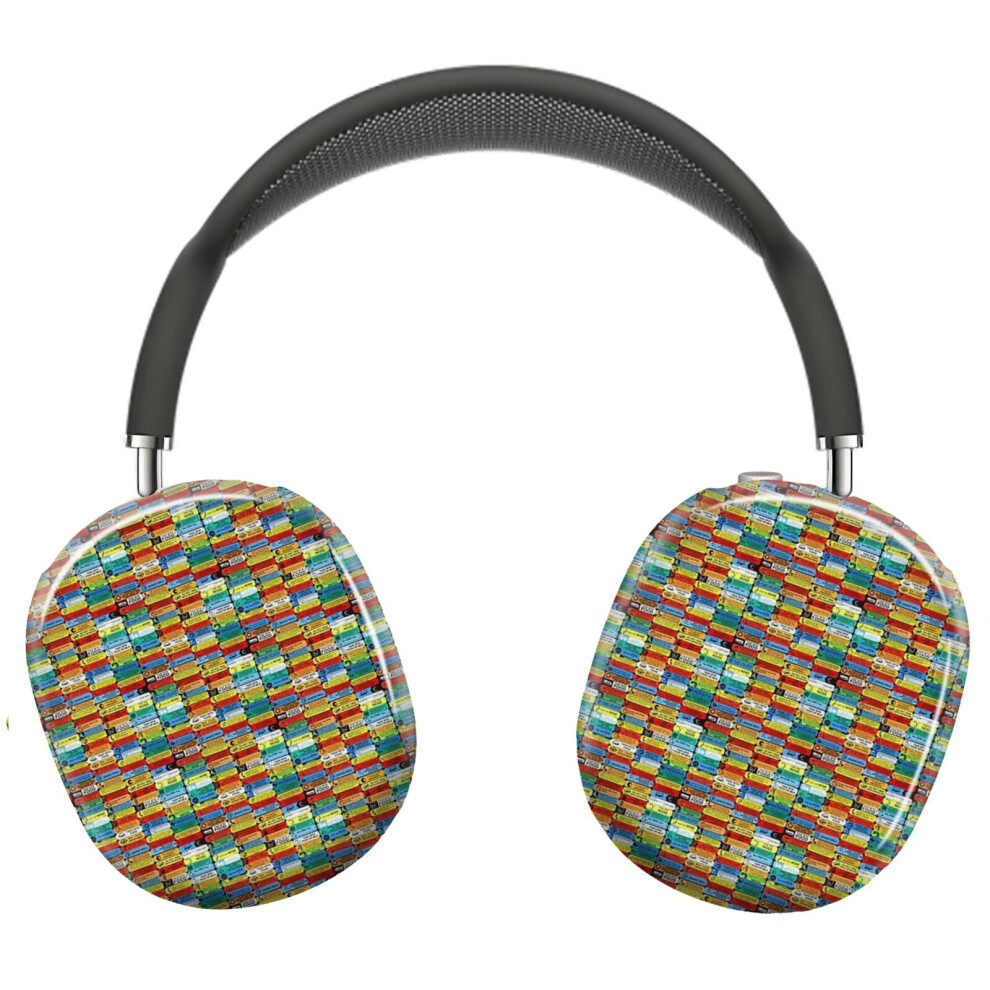 (Pharmacy Labels _7508) Protective Cover For Airpods Max Headphones Aesthetic Print Snap On Cases 8841579086208